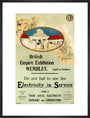 'Electricity in Service' stand at the British Empire Exhibition,Wembley, 1924. art print large black Art Print - Science Museum Shop