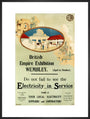 'Electricity in Service' stand at the British Empire Exhibition,Wembley, 1924. art print extra large black Art Print - Science Museum Shop