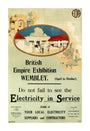 'Electricity in Service' stand at the British Empire Exhibition,Wembley, 1924. unstretched canvas extra large none Art Print - Science Museum Shop