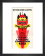 Better Home Lighting competition poster with a main prize of an all-electric house,1926-1927. art print extra small black Art Print - Science Museum Shop