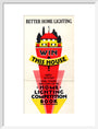 Better Home Lighting competition poster with a main prize of an all-electric house,1926-1927. art print medium white Art Print - Science Museum Shop