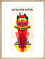 Better Home Lighting competition poster with a main prize of an all-electric house,1926-1927. art print medium natural Art Print - Science Museum Shop