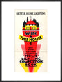 Better Home Lighting competition poster with a main prize of an all-electric house,1926-1927. art print large black Art Print - Science Museum Shop