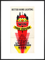 Better Home Lighting competition poster with a main prize of an all-electric house,1926-1927. art print extra large black Art Print - Science Museum Shop