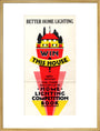 Better Home Lighting competition poster with a main prize of an all-electric house,1926-1927. art print extra large gold Art Print - Science Museum Shop