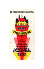 Better Home Lighting competition poster with a main prize of an all-electric house,1926-1927. unstretched canvas small none Art Print - Science Museum Shop