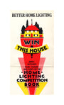 Better Home Lighting competition poster with a main prize of an all-electric house,1926-1927. unstretched canvas medium none Art Print - Science Museum Shop