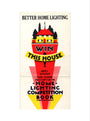 Better Home Lighting competition poster with a main prize of an all-electric house,1926-1927. art print extra large none Art Print - Science Museum Shop