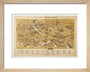 Textile map of Manchester art print extra small natural Art Print - Science Museum Shop