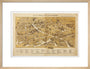 Textile map of Manchester art print medium natural Art Print - Science Museum Shop