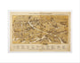 Textile map of Manchester art print extra small none Art Print - Science Museum Shop