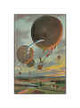Postcard for a Hot Air Balloon race over the French countryside. unstretched canvas small none Art Print - Science Museum Shop