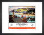 New Lockdown Travel Poster - Cornwall art print extra small black Art Print - Science Museum Shop