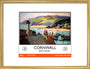 New Lockdown Travel Poster - Cornwall art print medium gold Art Print - Science Museum Shop