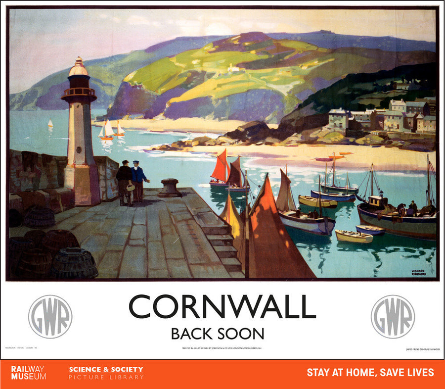 New Lockdown Travel Poster - Cornwall Art Print - Science Museum Shop