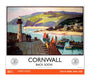 New Lockdown Travel Poster - Cornwall unstretched canvas extra large none Art Print - Science Museum Shop