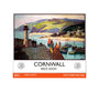 New Lockdown Travel Poster - Cornwall unstretched canvas small none Art Print - Science Museum Shop