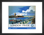 New Lockdown Travel Poster - London 2 art print extra small black Art Print - Science Museum Shop