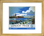 New Lockdown Travel Poster - London 2 art print extra small gold Art Print - Science Museum Shop