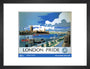 New Lockdown Travel Poster - London 2 art print small black Art Print - Science Museum Shop