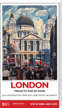 New Lockdown Travel Poster - London 1 stretched canvas extra large none Art Print - Science Museum Shop