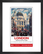 New Lockdown Travel Poster - London 1 art print extra small black Art Print - Science Museum Shop