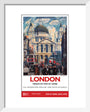New Lockdown Travel Poster - London 1 art print extra small white Art Print - Science Museum Shop