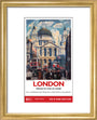 New Lockdown Travel Poster - London 1 art print extra small gold Art Print - Science Museum Shop