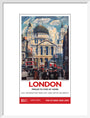 New Lockdown Travel Poster - London 1 art print medium white Art Print - Science Museum Shop