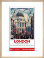 New Lockdown Travel Poster - London 1 art print medium natural Art Print - Science Museum Shop