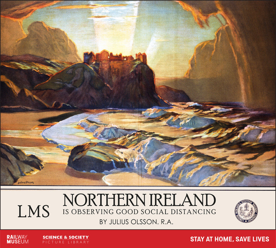 New Lockdown Travel Poster - Northern Ireland Art Print - Science Museum Shop