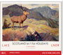 New Lockdown Travel Poster - Scotland stretched canvas extra large none Art Print - Science Museum Shop