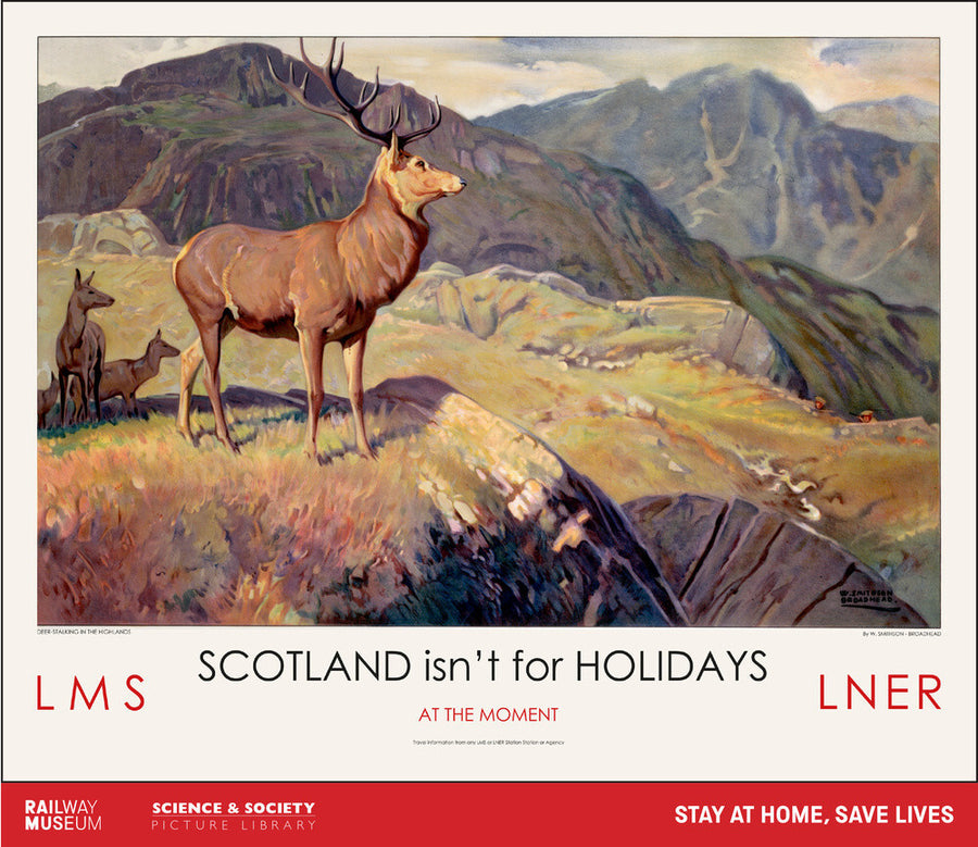 New Lockdown Travel Poster - Scotland Art Print - Science Museum Shop