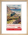New Lockdown Travel Poster - Yorkshire Coast art print extra small natural Art Print - Science Museum Shop