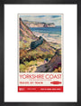 New Lockdown Travel Poster - Yorkshire Coast art print small black Art Print - Science Museum Shop
