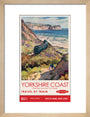 New Lockdown Travel Poster - Yorkshire Coast art print small natural Art Print - Science Museum Shop