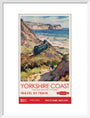New Lockdown Travel Poster - Yorkshire Coast art print medium white Art Print - Science Museum Shop
