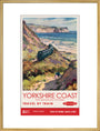 New Lockdown Travel Poster - Yorkshire Coast art print extra large gold Art Print - Science Museum Shop