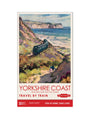 New Lockdown Travel Poster - Yorkshire Coast art print large none Art Print - Science Museum Shop