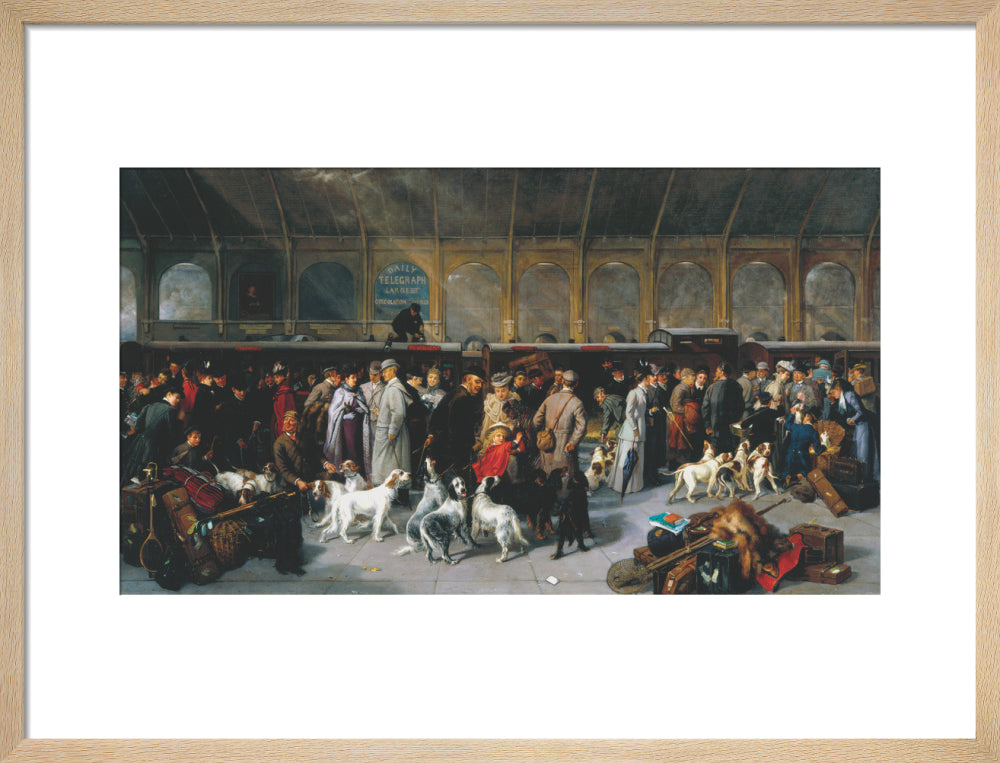 'Going North, King's Cross Station', London, 1893. art print medium natural Art Print - Science Museum Shop