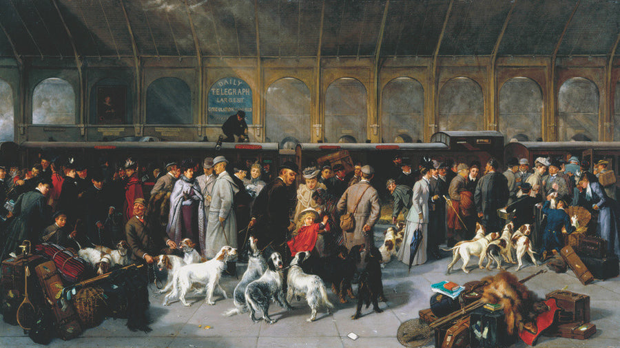 'Going North, King's Cross Station', London, 1893. Art Print - Science Museum Shop