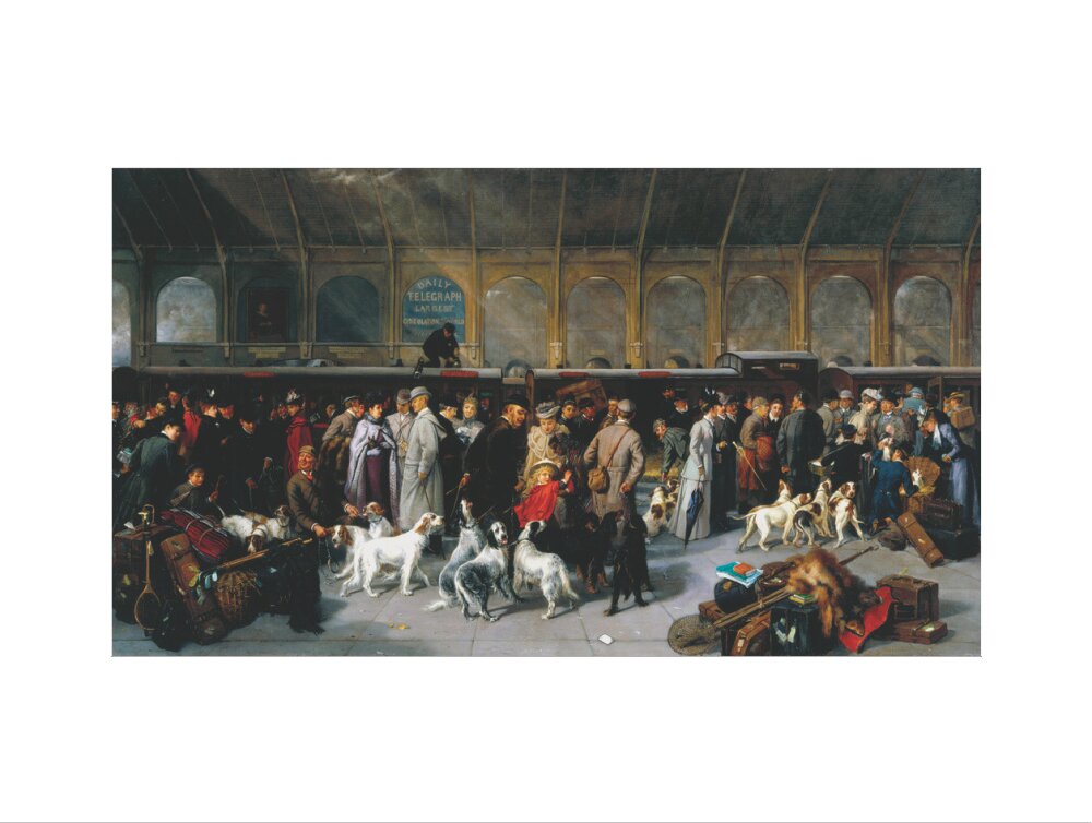 'Going North, King's Cross Station', London, 1893. art print large none Art Print - Science Museum Shop