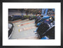 NRM Great Gathering Great Hall With Six A4 Locomotives art print small black Art Print - Science Museum Shop