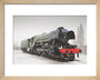 Flying Scotsman locomotive in the snow, 2016. art print extra small natural Art Print - Science Museum Shop