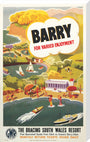 'Barry for Varied Enjoyment', GWR poster, c.1930s. stretched canvas extra large none Art Print - Science Museum Shop