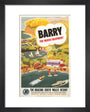 'Barry for Varied Enjoyment', GWR poster, c.1930s. art print extra small black Art Print - Science Museum Shop