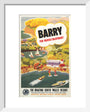 'Barry for Varied Enjoyment', GWR poster, c.1930s. art print extra small white Art Print - Science Museum Shop