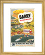 'Barry for Varied Enjoyment', GWR poster, c.1930s. art print extra small gold Art Print - Science Museum Shop