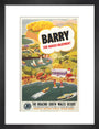 'Barry for Varied Enjoyment', GWR poster, c.1930s. art print small black Art Print - Science Museum Shop