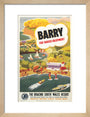 'Barry for Varied Enjoyment', GWR poster, c.1930s. art print small natural Art Print - Science Museum Shop